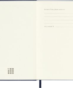 Moleskine Classic Notebook, Hard Cover, Pocket (3.5" x 5.5") Ruled/Lined, Sapphire Blue, 192 Pages 4 Tier 4 Pocket Clear 11 61F3vuFIybL