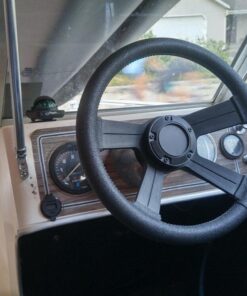 attwood 8315-4 Weatherproof 13-Inch Marine Boat Soft-Grip Steering Wheel with Cap 15 61F48Zfg6L