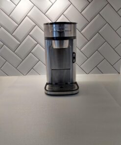 Hamilton Beach The Scoop Single Serve Coffee Maker & Fast Grounds Brewer, Brews in Minutes, 8-14oz. Cups, Stainless Steel 35 61F4NYwEF5L