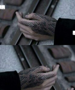 Alternative view of Panda Legends 3 Sheets Snake Scales Temporary Tattoos Body Art Tattoo Stickers for Halloween Cosplay Costume Party,multicolor,one size