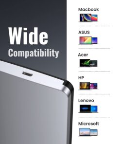 UGREEN USB C Hard Drive Enclosure for 2.5" SATA SSD HDD Aluminum USB C to SATA Adapter USB 3.1 Gen 2 Support UASP SATA III Compatible with MacBook Pro Air WD Seagate Toshiba Samsung Hitachi 30 61F8ouY9voL