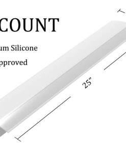 Alternative view of ITEMporia Silicone Stove Gap Covers (2 Pack), Easy Clean Heat Resistant Oven Gap Filler To Seal Between Stovetop and Counter (25 Inches, Translucent White)) 25 Inches