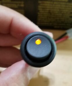 yueton 12pcs Car Truck Rocker Round Toggle LED Switch On-Off Control, Blue, Green, Yellow, Red 37 61F9iN5mOFL