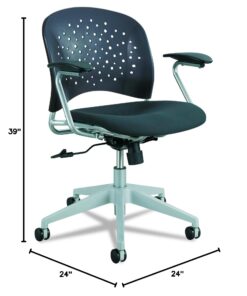 Alternative view of Safco Products 6803BL Reve Task Chair with Round Back, Black