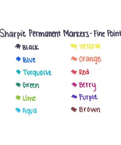 Sharpie Permanent Markers, Fine Point, Red Ink, Pack of 12 (30102) 1 pack 11 61FAY9MGjBL