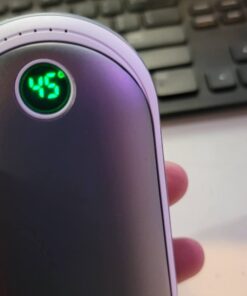 Hand Warmers Rechargeable, 10000mAh Electric Hand Warmer Power Bank with 15Hrs Warming Time Double-Sided Heating USB Quick Charge Portable Pocket Hand Warmer for Outdoor Sports Warm Gifts Gray 17 61FBF0LvqWL