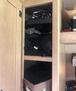 LockerMate Adjust-A-Shelf Locker Shelf, Easy to Use, Extends to Fit Your Locker, Black 1 Pack 35 61FCJaJ0oAL