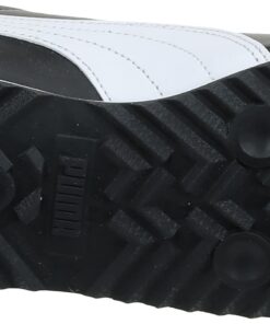 PUMA Men's Roma Sneaker 9.5 Black/White/Silver 23 61FClr2PKAL