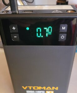 VTOMAN X1 Jump Starter with Air Compressor, 2500A Portable Battery Booster(Up to 8.5L Gas/6L Diesel Engines) with 150PSI Digital Auto Tire Inflator, 12V Car Lithium Battery Jump Box Pack Power Charger Gray 35 61FEqa18y2L