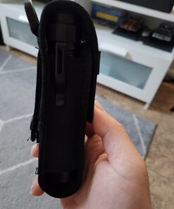 2-Pack Flashlight Pouch Holster Holder for 5"-6.5" Flash Light Compatible with Fenix UC30 UC35 E35 Surefire G2X 6P 6PX E2L 501B 502B Streamlight ProTac XTAR TZ20 (2 Flashlight Holster) 46 61FExgHApL