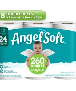 ANGEL SOFT Toilet Paper Bath Tissue, 48 Double Rolls, 260+ 2-Ply Sheets Per Roll 35 61FG5PiTcKL