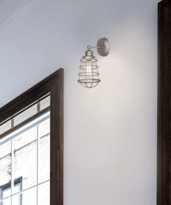 Design House 519702 Ajax 1 Light Wall Light, Galvanized Steel Finish 1 Count (Pack of 1) 21 61FGQFAa8OL