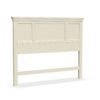 Home Styles Naples White Queen Headboard with Mahogany Wood Solids, Brush Stroke Finish, Raised Panel Design, and Rich White Finish Off-White 49 61FHz8uwIgL