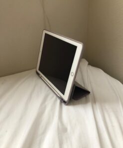 Soke iPad 6th/5th Generation Case with Pencil Holder, Smart iPad 9.7 inch Cases Trifold Stand with Shockproof Soft TPU Back Cover and Auto Sleep/Wake Function for Apple iPad 2018/2017, Violet 59 61FIaAmysiL