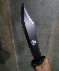 Mossy Oak Survival Hunting Knife with Sheath, 15-inch Fixed Blade Tactical Bowie Knife with Sharpener & Fire Starter for Camping, Outdoor, Bushcraft 24 61FJ8rlgDLL