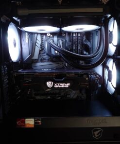 upHere RGB LED 120mm Case Fan,Quiet Edition High Airflow Adjustable Color LED Case Fan for PC Cases, CPU Coolers,Radiators System,5-Pack / C8123 55 61FJY68C9yL