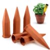JOVITEC 6 Pieces Plant Watering Spikes Terracotta Self Watering Wine Bottle Stake 2 Size Automatic Vacation Plant Watering System for Indoor Outdoor Home and Office Plants 9 61FK29fXOOL