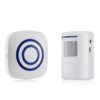 Door Chime,Wireless Business Door Motion Sensor Detector Smart Visitor doorbell Home Security Driveway Alarm with 1 Plug-in Receiver and 1 PIR Detector Weatherproof(White) 15 61FKrYWp4fL