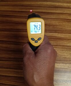 Etekcity Infrared Thermometer Temperature Gun for Cooking, -58°F to 1130°F, Digital Heat Gun for Meat Pizza Oven, Laser Tool for Indoor Outdoor Pool, Cooking, Candy, Griddle Hvac, Yellow 41 61FKrZRXH3L