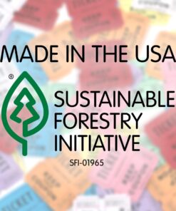 Indiana Ticket CO. 2,000 Blue Raffle Tickets Double Roll, Premium Quality 50/50 Raffle Tickets, Tickets for Events, Carnivals, Door Prizes, Drinks and More 12 61FLd rKL
