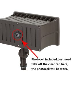 1000LED 70W LED Flood Light Photocell Sensor Outdoor Spot Light Supper Bright 150Lm/W 5000K AC120-277V Waterproof IP65 UL DLC Certificate for Commercial and Residential Area Watt 70W Flood Light 15 61FMcADuL