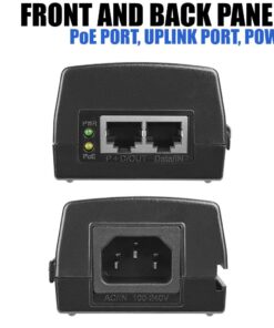 Alternative view of BV-Tech Gigabit Power Over Ethernet PoE+ Injector | 30W | 802.3 af | Plug & Play | up to 325 Feet 30W PoE+ Injector