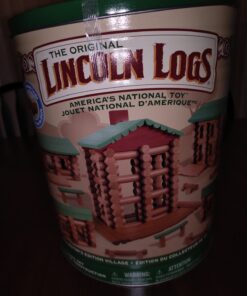 LINCOLN LOGS-Collector's Edition Village-327 Pieces-Real Wood Logs-Ages 3+ - Best Retro Building Gift Set for Boys/Girls-Creative Construction Engineering–Top Blocks Game Kit - Preschool Education Toy 66 61FOxALsHbL