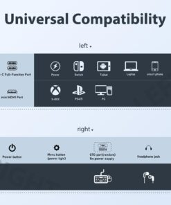 InnoView Portable Monitor for Laptop, 15.6 Inch FHD 1080P IPS Eye Care Screen with Stand 180° Adjustable, Dual Speaker Travel Monitor for Laptop PC MAC Phone PS5/4 Xbox Switch 19 61FQ4aLQePL