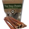 Top Dog Chews - 12 Inch Standard 12 Pack Bully Sticks, Long Lasting, 100% Natural Beef, Free Range Grass Fed, High Protein, Supports Dental Health Dog Treat for Medium & Large Dogs, 12 Pack 12 Count (Pack of 1) 45 61FQWVEKtL