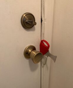 Portable Door Lock Replacement for Addalock Compatible with Travel Lock, AirBNB Lock, School Lockdown Lock and Security Home Apartment Living Hotel Motel (Portable Door Lock) 28 61FSNotWjL