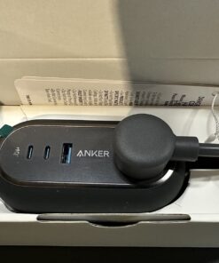 Anker GaNPrime 65W Charging Station, 615 USB C 5-in-1 Power Strip for Travel and Work with 2AC,2 USB C, USB A, 3ft,Power Delivery for iPhone 15/15 Plus/15 Pro/15 Pro Max,and More(Black) Black 71 61FUw0tL2yL