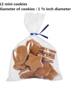 200 Poly Treat Bags 5x7 with 4" Twist Ties Assorted Colors - 1.4mils Thickness OPP Plastic Bags of Candy Cookie Treat (5'' x 7'') 5'' x 7'' 20 61FV VUVTPL
