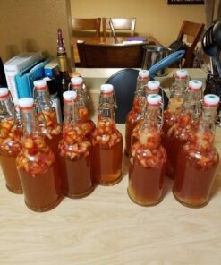 Cherry Blossom Hardware Easy Cap Beer Bottles - Kombucha Bottles - 16 oz. - Clear flip top 12 pack - EZ Cap - Original Bottles (12, Clear Mason Jar Bottles) 13 61FV2RSjolL