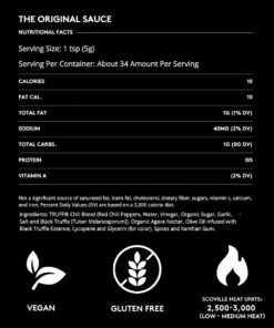 TRUFF Original Black Truffle Hot Sauce, Gourmet Hot Sauce with Ripe Chili Peppers, Black Truffle Oil, Agave Nectar, Unique Flavor Experience in a Bottle, 6 oz. 6 Ounce (Pack of 1) 26 61FVRsGhjL