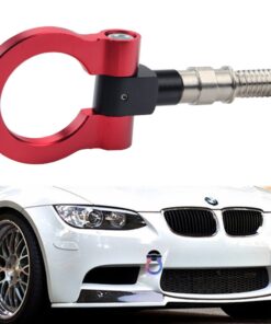 Alternative view of DEWHEL Aluminum Track Racing Front Rear Bumper Car Accessories Auto Trailer Ring Eye Towing Tow Hook Kit Red compatible with BMW 1 3 5 Series X5 X6 E36 E39 E46 E82 E90 E91 E92 E93 E70 E71 Mini Cooper