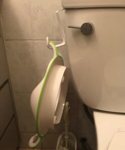 Ubbi Multi-Use Potty and Utility Hook, No Hardware Or Installation Needed, Durable and Sturdy to Hang Over Toilet Tank Or Door, Polypropylene, White Multi-Use Hook 26 61FWEOAYoOL
