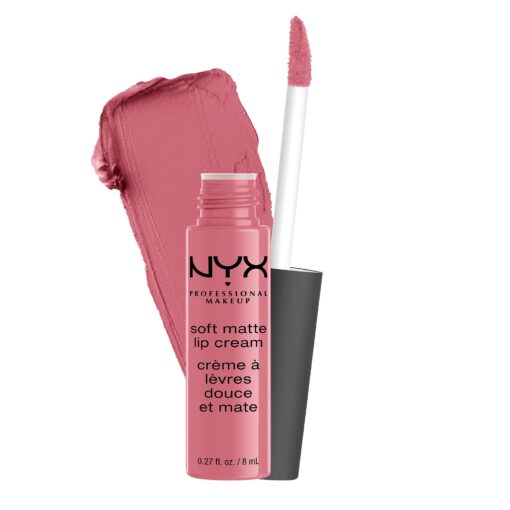 NYX PROFESSIONAL MAKEUP Soft Matte Lip Cream, Lightweight Liquid Lipstick - Istanbul (Clean Pink) 1 Count (Pack of 1)