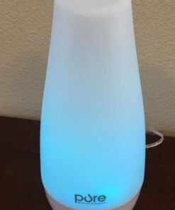 Pure Enrichment® PureSpa™ Essential Oil Diffuser - Compact Ultrasonic Aromatherapy Diffuser, Natural Air Deodorizer, 100ml Water Tank, and Optional Mood Light - Lasts Up to 7 Hours with Auto Shut-Off 40 61FYF86QoDL