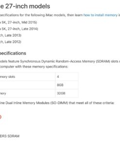 OWC 16GB (2x8GB) PC12800 DDR3L 1600MHz SO-DIMMs Memory Ram Upgrade Compatible with 2011-2015 iMac, 2011-12 Mac Mini, and 2011-2012 MacBook Pro (Non-Retina Display) Models (OWC1600DDR3S16P) 16GB(8GB-modules) 2 x 8GB 31 61FYbP6n1L