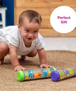 Halilit by Edushape Rainmaker - 8 Inch Rainstick Musical Instrument for Babies, Toddlers and Kids - Educational Toy for Sensory Developmental Rhythm Shaker 19 61FbvweCC9L