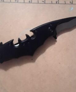 Dark Twin Blade Knife - Double Edge Folding Pocket with clip, 11" Stainless Steel Two Sharp Cut (Black) Black 53 61FdZc8CPiL