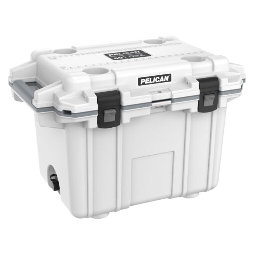 Pelican 50 Quart Elite Cooler White/Gray