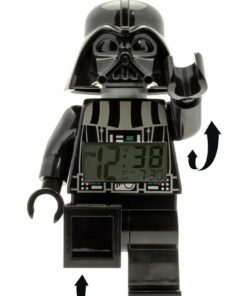 LEGO Star Wars 9002113 Darth Vader Kids Minifigure Light Up Alarm Clock | black/gray | plastic | 9.5 inches tall | LCD display | boy girl | official 26 61Ffu4nsUjL