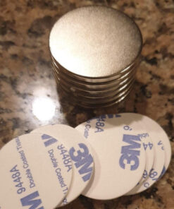 DIYMAG Powerful Neodymium Disc Magnets with Double-Sided Adhesive, Strong Permanent Rare Earth Magnets for Fridge, DIY, Building, Scientific, Craft, and Office Magnets, 1.26 inch Diameter, Pack of 6 32x3 6P 40 61FhvYoy1ML