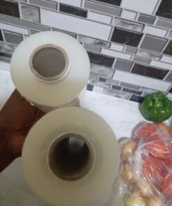 International Plastics Co. Industrial Mini Stretch Film Wrap with Handle 5" 1000 ft Pallet Wrap Moving Supplies Shrink Wrap Cling Packaging Heavy Duty (2 Pack, Clear) 2 Pack 16 61FiNTNBzL