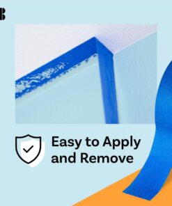 Blue Painters Tape 1.5 inch x 60 Yards - Case of 32 Rolls, Made in America, Clean Removal Blue Tape, UV-Resistant Blue Painters Masking Tape in Bulk (1.5" x 180') 13 61FiTTl1LL 1