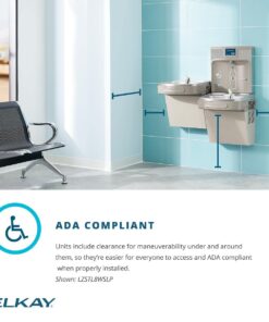 Elkay LZS8WSLP Bottle Filling Station, Single, Light Gray Granite 24 61FiUbDz6EL