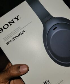 Sony WH-1000XM4 Wireless Premium Noise Canceling Overhead Headphones with Mic for Phone-Call and Alexa Voice Control, Midnight Blue WH1000XM4 Headphones Only 42 61Fk1x5LDyL