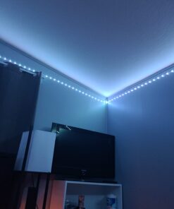 Nexillumi 100Ft LED Strip Lights Music Sync Color Changing RGB LED Strip Remote, Sensitive Built-in Mic, App Controlled LED Lights Rope Lights, 5050 RGB LED Light Strip(APP+Remote+Mic) 100 ft 25 61FlmTjZ27L