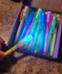 32 Pack Valentines Invisible Ink Pen with UV Black Light Secret Spy Pens Magic Disappearing Ink Markers School Supplies Kids Party Favors Valentines Gift for Boys Girls Classroom Exchange (2 Style) 32 Pack 17 61Fm0L3QqhL